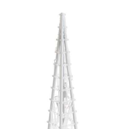 Vidaxl Cono De Luz Led Decorativo Acrílico Blanco Frío 90 Cm_5