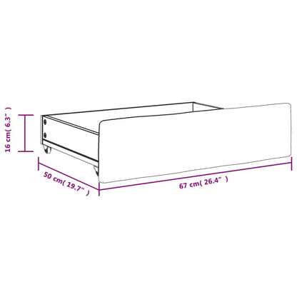 Cajones De Cama 2 Uds Madera De Ingeniería Y Tela Gris Claro / Vetonek_1