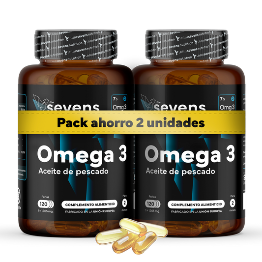 Pack 2x Omega 3 Sevens Nutrition. Apoyo Para Corazón Y Cerebro._0