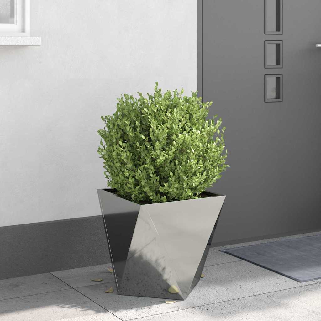 Jardinera Plateado 40 X 40 X 40 Cm Acero Galvanizado_3
