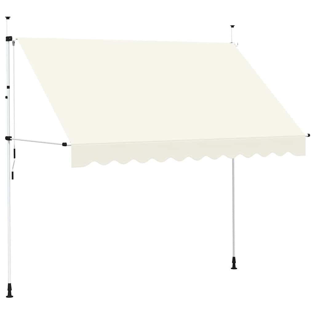 Toldo Retráctil De Operación Manual 300 Cm Crema_0