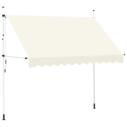 Toldo Retráctil De Operación Manual 300 Cm Crema_0