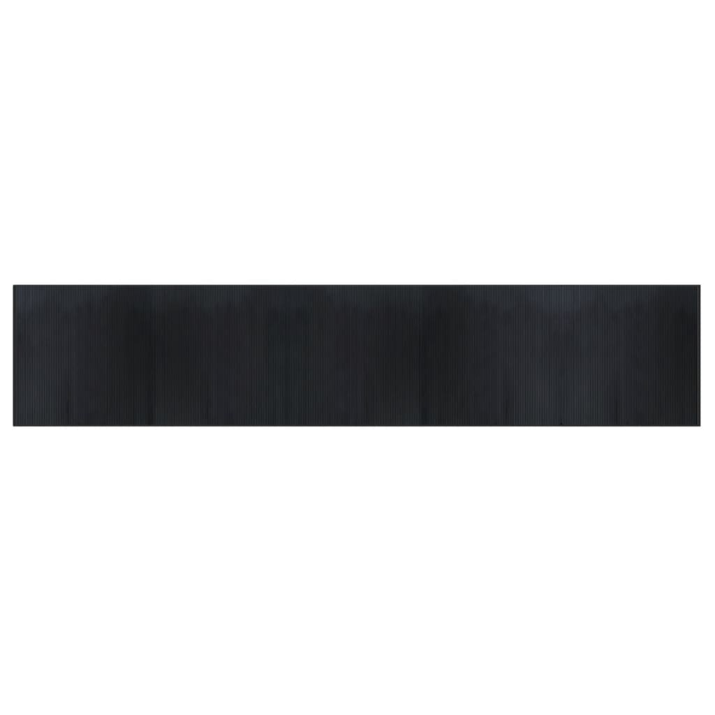 Alfombra Rectangular Bambú Negro 100x500 Cm / Vetonek_3