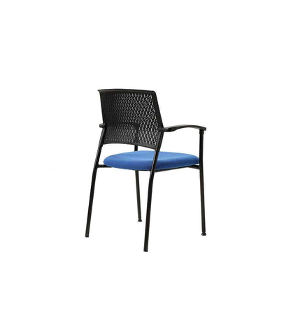 Pack De 4 Sillas Confidente Acabado Negro/azul, 55 Cm(ancho) 85 Cm(altura) 55cm(fondo)_5