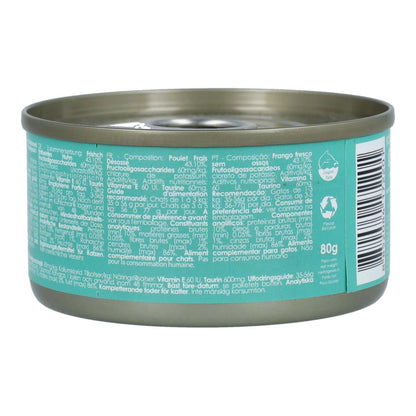 Kit Cat Lata Toppers - Pollo Classic 80 g Comida húmeda para gatos en gelatina