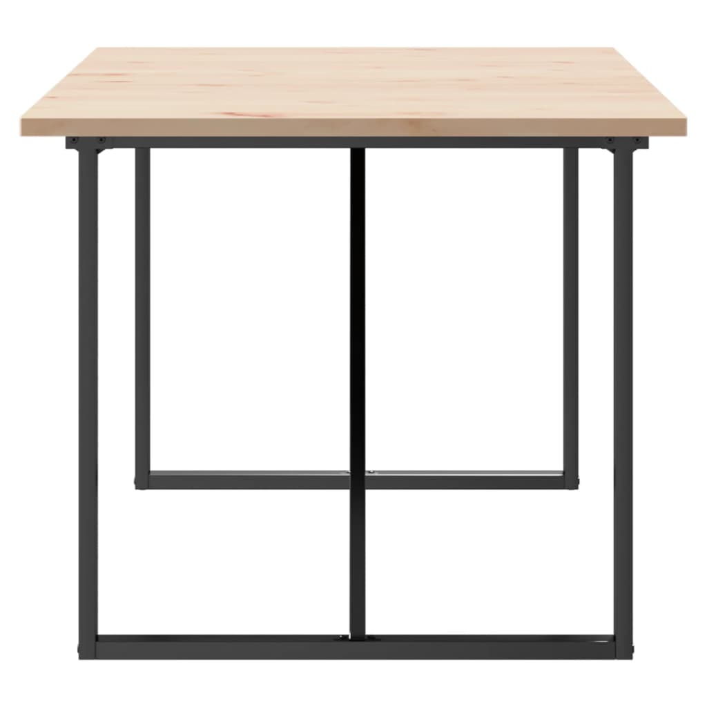 Mesa De Comedor Marco O Madera Maciza Pino Acero 180x90x75,5 Cm_3
