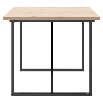 Mesa De Comedor Marco O Madera Maciza Pino Acero 180x90x75,5 Cm_3