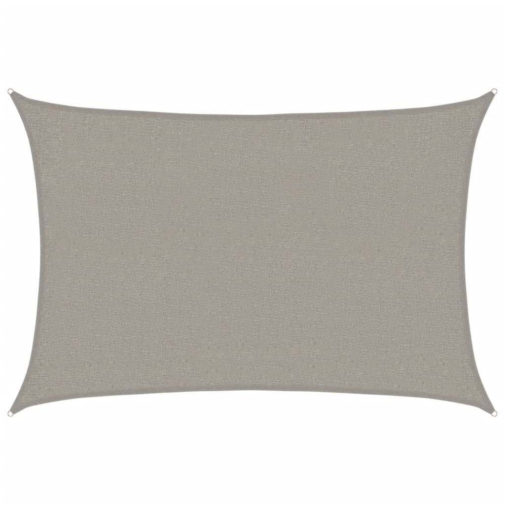 Vidaxl Toldo De Vela Rectangular Hdpe Gris Claro 160 G/m² 2x3 M_0