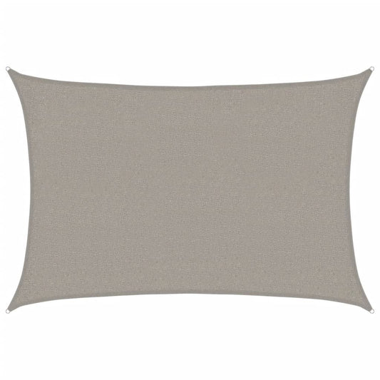 Vidaxl Toldo De Vela Rectangular Hdpe Gris Claro 160 G/m² 2x3 M_0