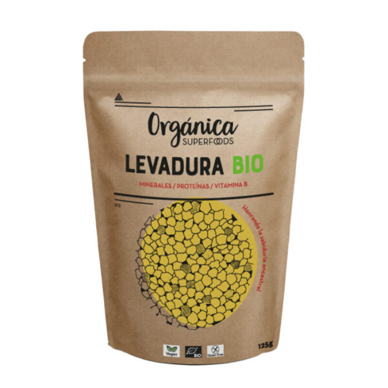 Levadura Nutricional Raw Sin Gluten Bio 125g_0