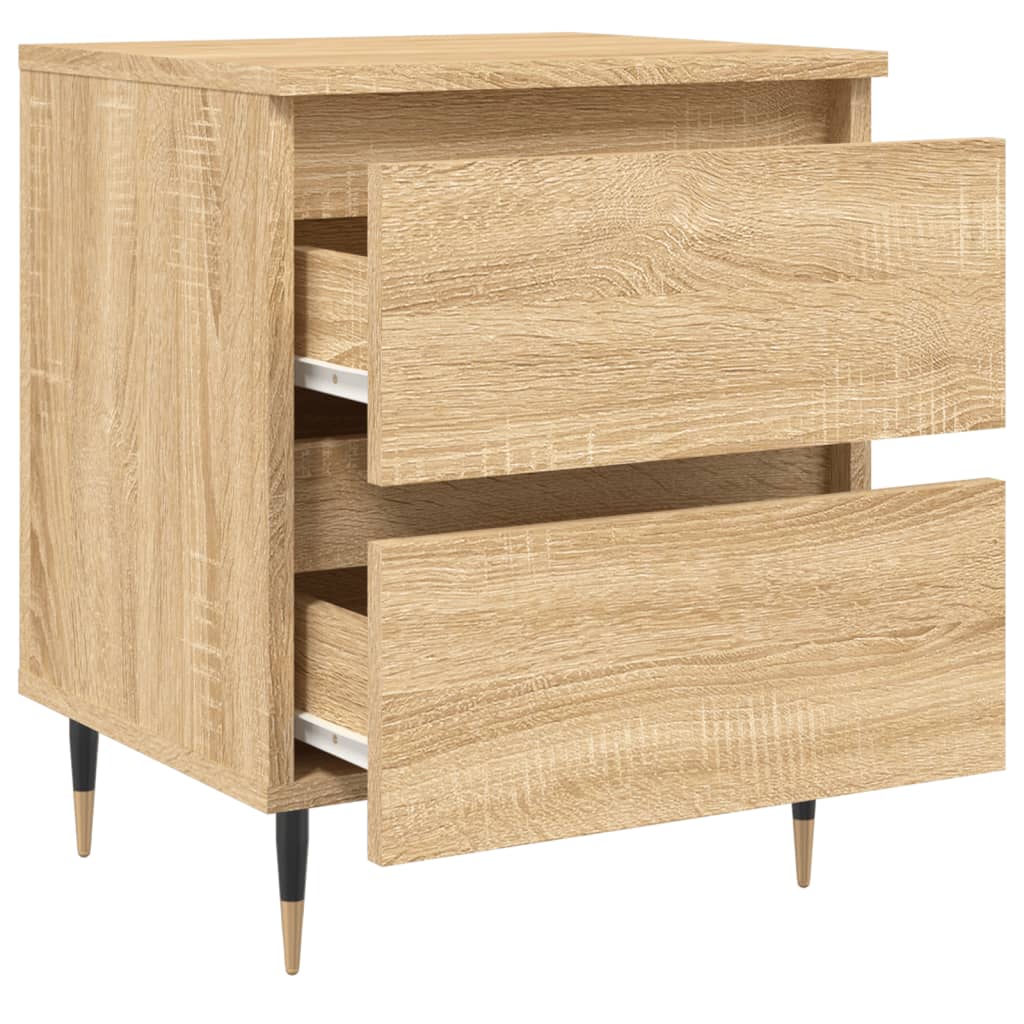 Mesitas Noche 2 Uds Madera Ingeniería Roble Sonoma 40x35x50 Cm_4
