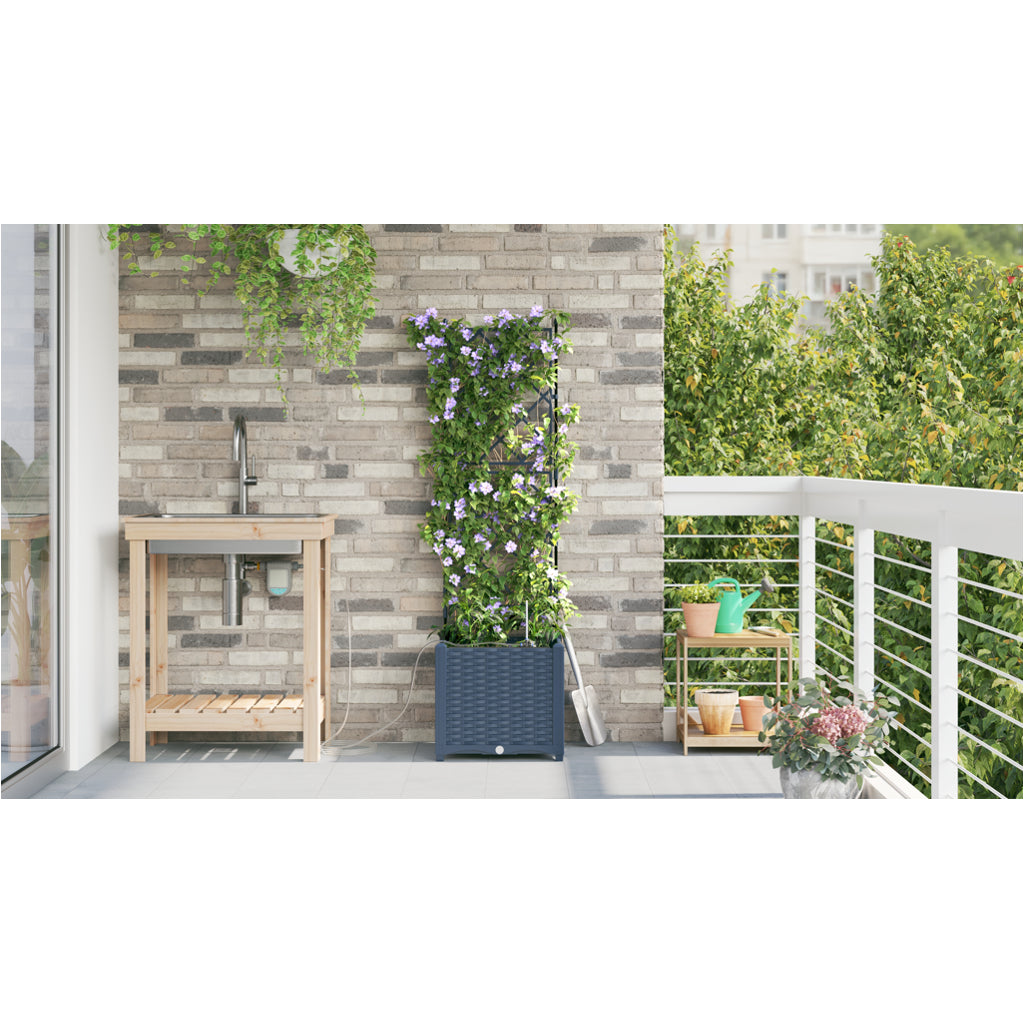 Vidaxl Jardineras Gris 40 X 40 X 142 Cm Acero_3