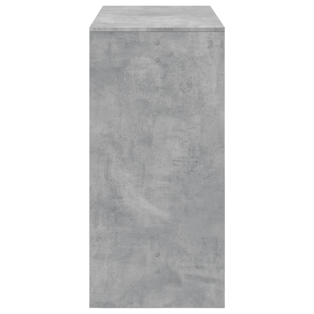 Mesa Alta De Bar Madera Ingeniería Gris Hormigón 102x50x103,5cm_3
