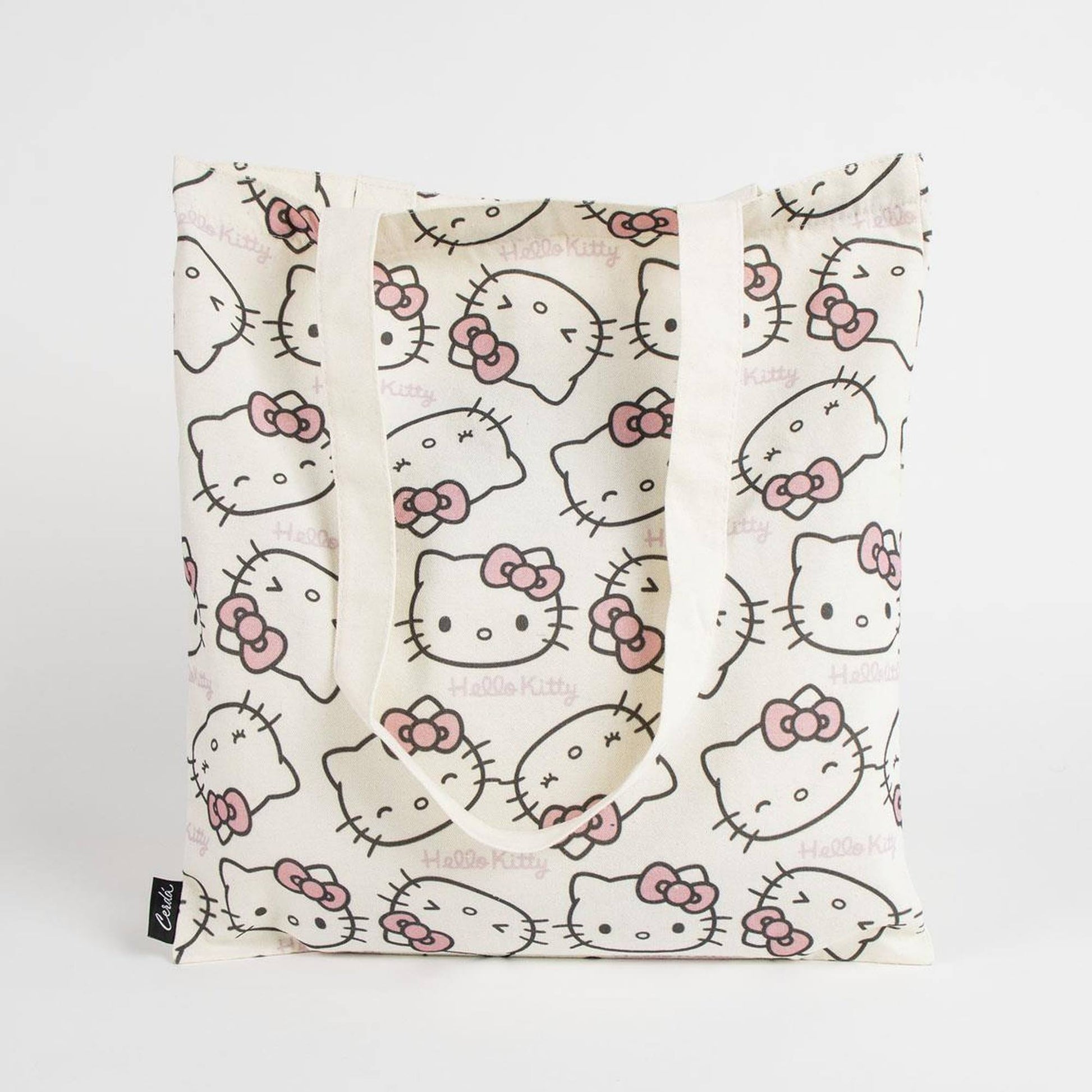 Bolsa Shopping Hello Kitty, Unisex Adulto, Blanco Y Negro_1