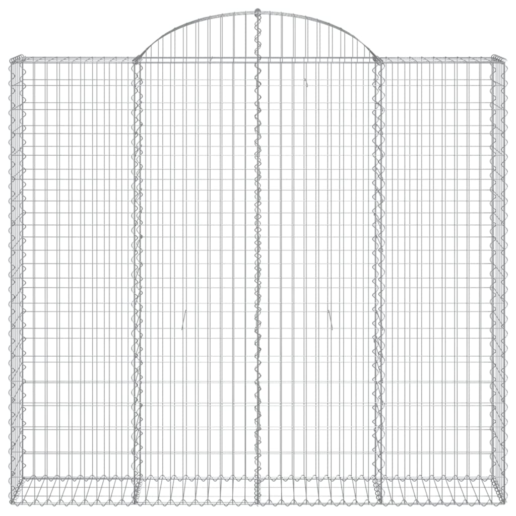 Cestas De Gaviones 3 Uds Forma De Arco Hierro 200x30x180/200 Cm_3