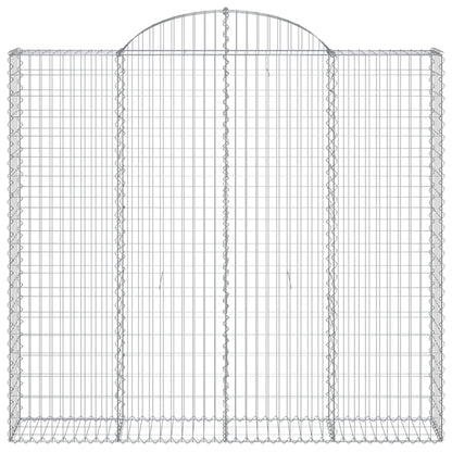 Cestas De Gaviones 3 Uds Forma De Arco Hierro 200x30x180/200 Cm_3