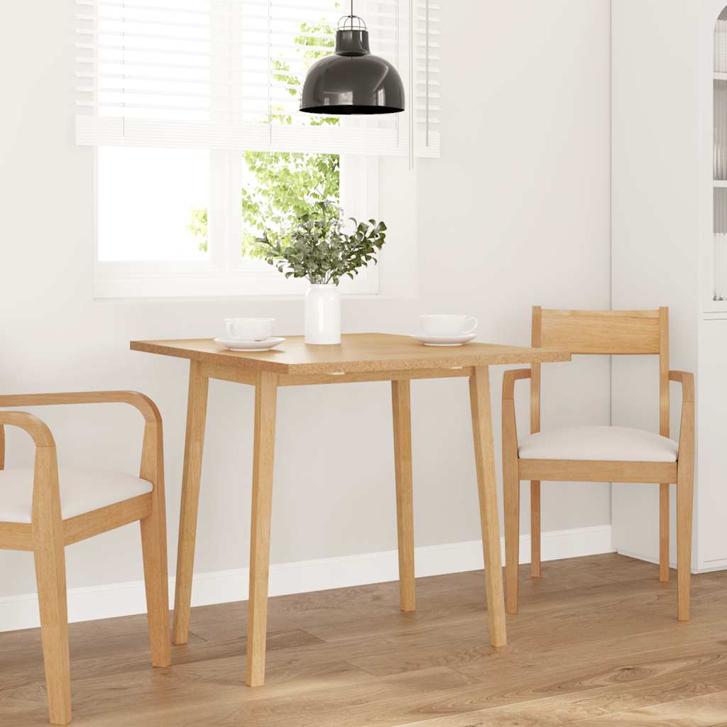 Dining Table Natural Solid Wood Rubber_1