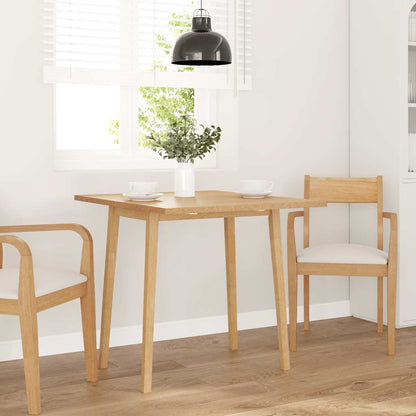 Dining Table Natural Solid Wood Rubber_1