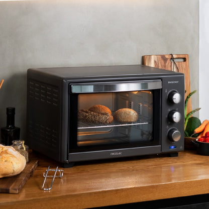 Cecotec Horno De Sobremesa De Convección 28 L Bake&toast 2800 Black. 1600 W Multifunción 6 Modos De Calor Temporizador T_1