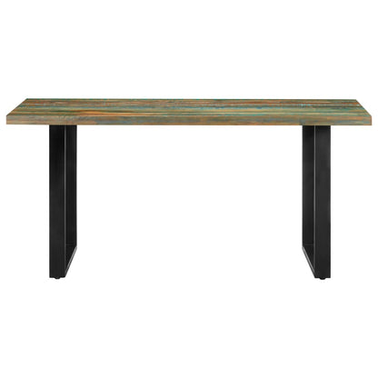 Mesa De Comedor De Madera Maciza Reciclada 160x80x75 Cm_0