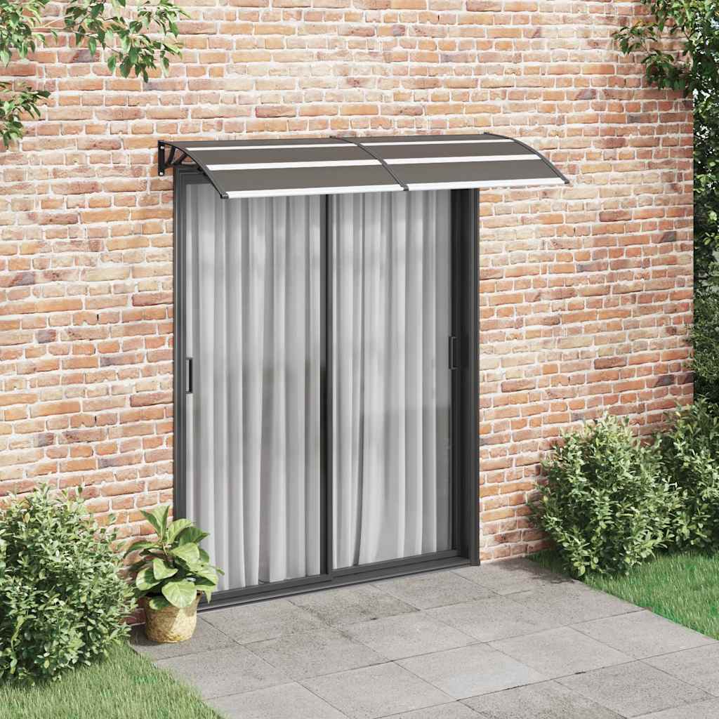 Marquesina De Puerta Pc Negro 200x75 Cm_1