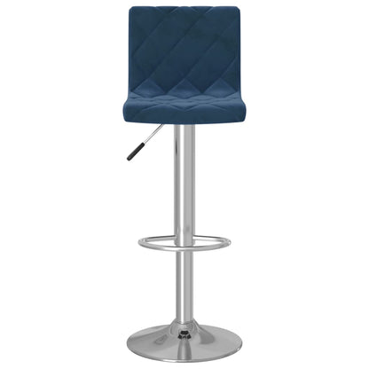 Taburetes De Cocina 2 Unidades Terciopelo Azul_2