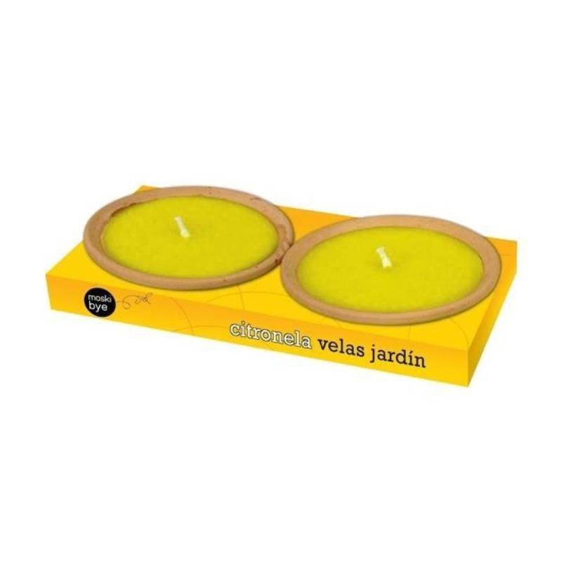 Vela Plato Terrac Peq. Pack-2 Citrone 20555 Flower_0