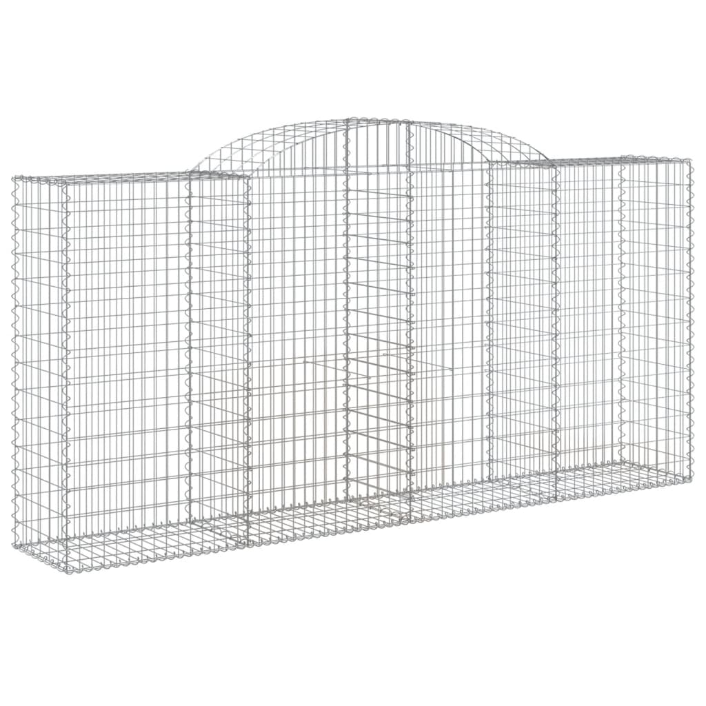 Cestas Gaviones 7 Uds Forma De Arco Hierro 300x50x140/160 Cm_2