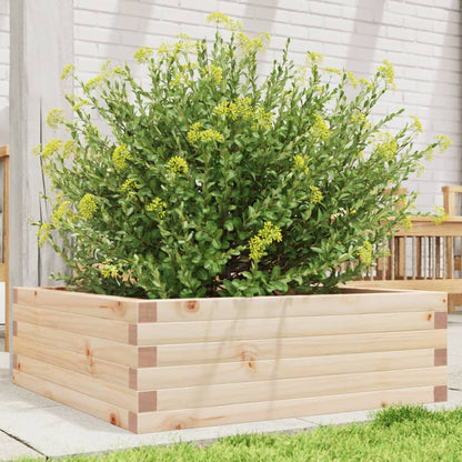 Jardinera De Madera Maciza De Pino 70x70x23 Cm_1