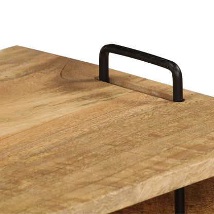 Mesa De Centro De Madera Maciza De Mango 100x60x45 Cm_3