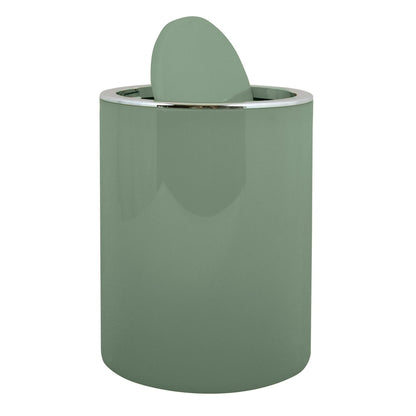 Papelera De Plastico Redondo Ako 5,5l Verde Oscuro_1
