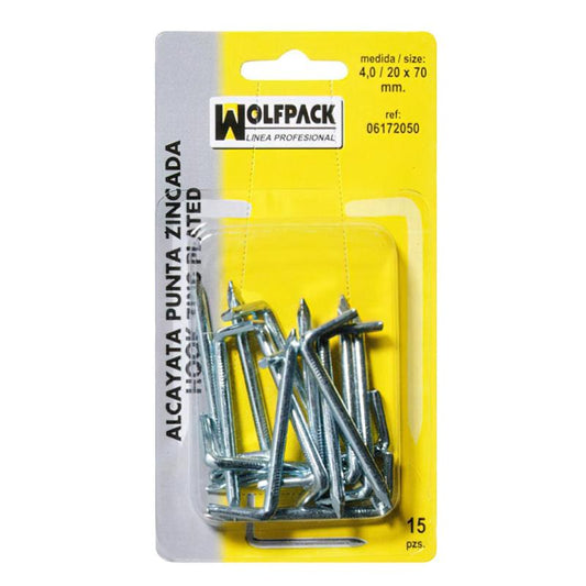 Alcayatas Punta Zincada 3,5 / 19x60 Mm. (blister 20 Piezas)_0