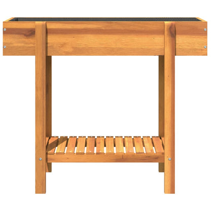 Jardinera Arriate Madera Maciza De Acacia 90x30x75 Cm_4
