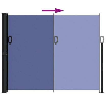 Vidaxl Toldo Lateral Retráctil Azul 160x600 Cm_4