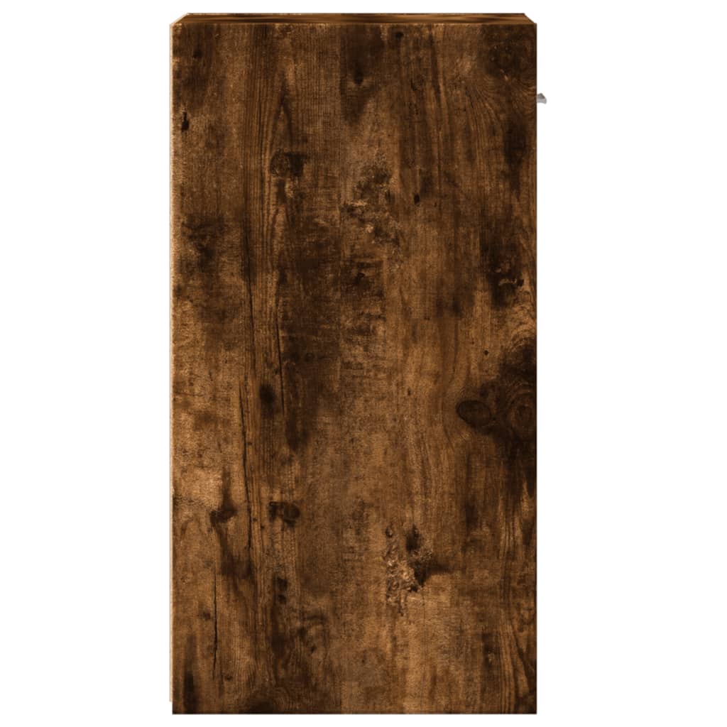 Mesita De Noche Madera De Ingeniería Roble Ahumado 35x34x65 Cm_4