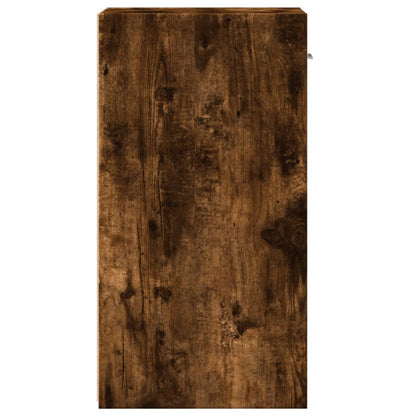 Mesita De Noche Madera De Ingeniería Roble Ahumado 35x34x65 Cm_4