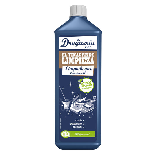 Vinagre de limpieza limpiahogar concentrado 14º botella LA DROGUERIA 1919 1 L