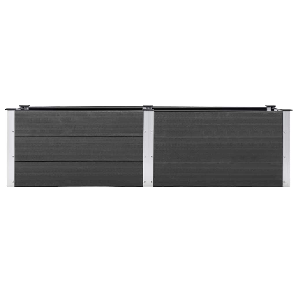 Arriate Elevado De Jardín Wpc Gris 200x50x54 Cm_2