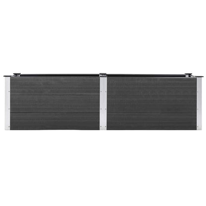 Arriate Elevado De Jardín Wpc Gris 200x50x54 Cm_2