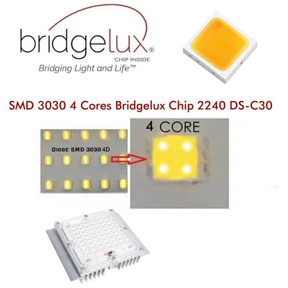 Módulo Led 40w Bridgelux Para Farolas, Blanco Cálido 2200k_4
