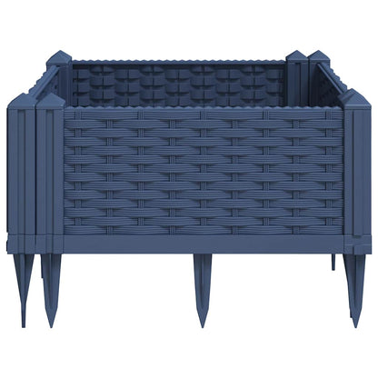 Jardinera Con Clavijas Pp Azul Gris 42,5x42,5x28,5 Cm_4