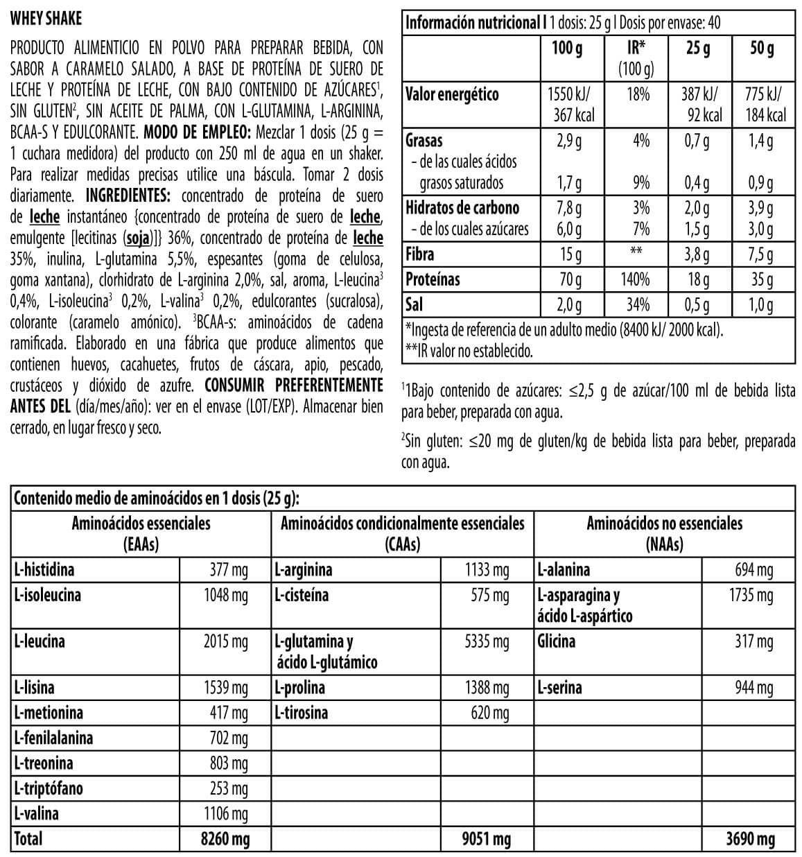 Whey Shake - 1kg - Caramelo Salado - Proteina De Suero Whey - Biotech Usa_5