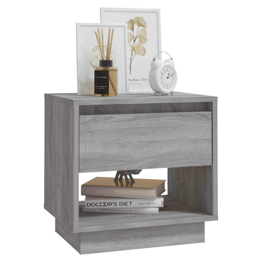 Mesitas Noche 2 Uds Madera Ingeniería Gris Sonoma 45x34x44 Cm_2