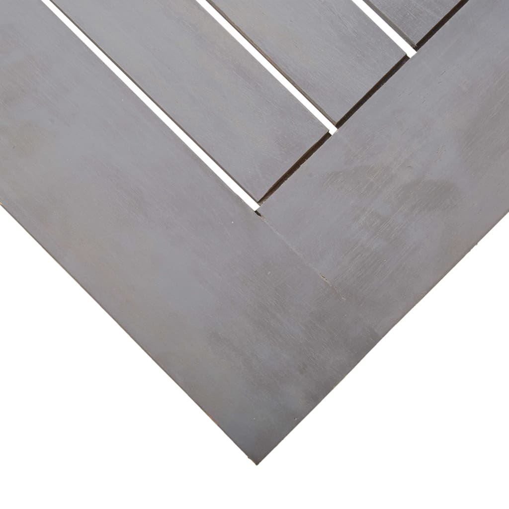 Vidaxl Set De Comedor De Jardín 7 Piezas Madera Maciza De Acacia Gris_5