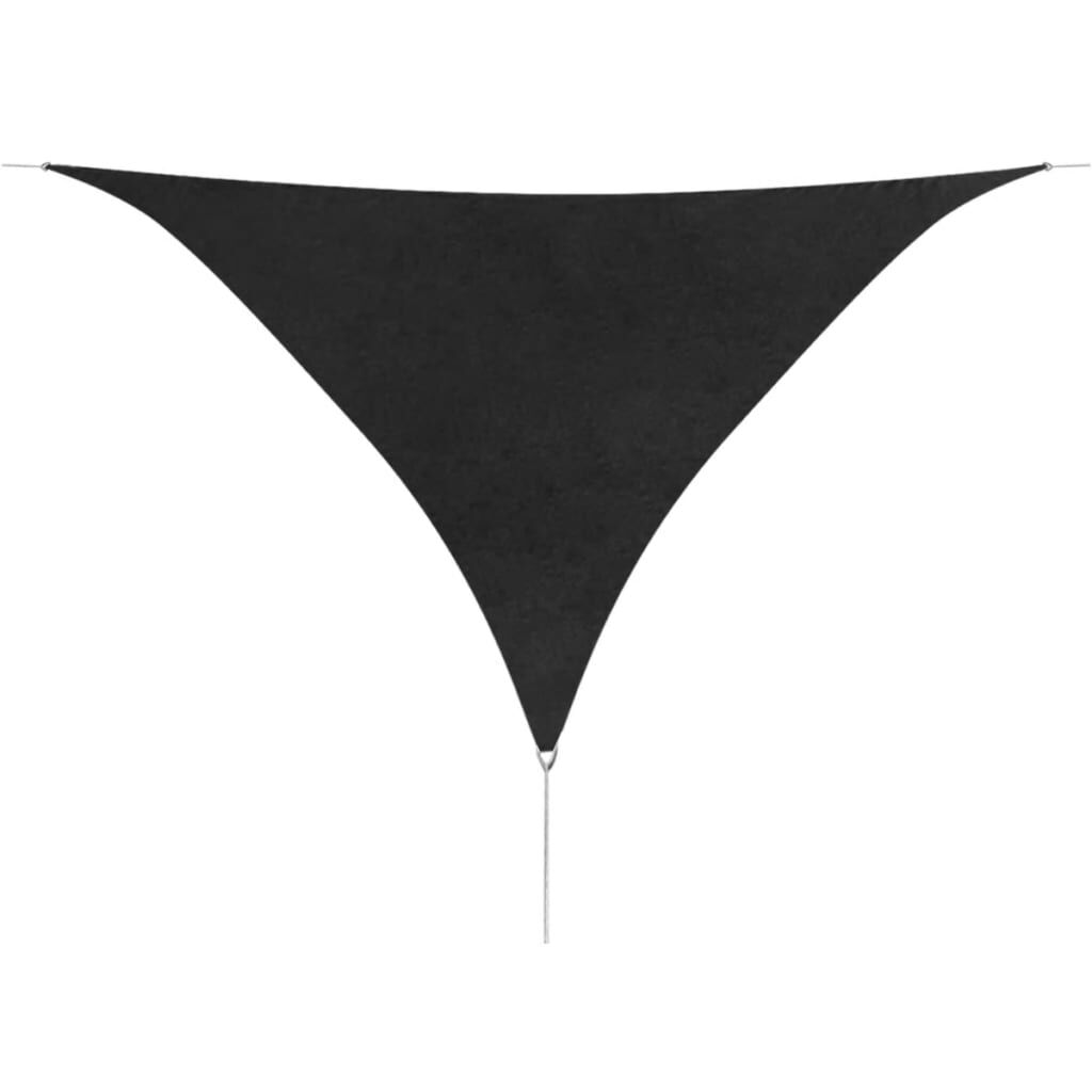 Vidaxl Toldo De Vela Triangular Tela Oxford Gris Antracita 5x5x5 M_0