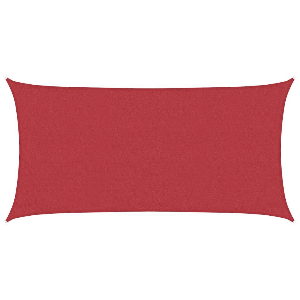 Vidaxl Toldo De Vela Rojo Hdpe 160 G/m² 3x6 M_0