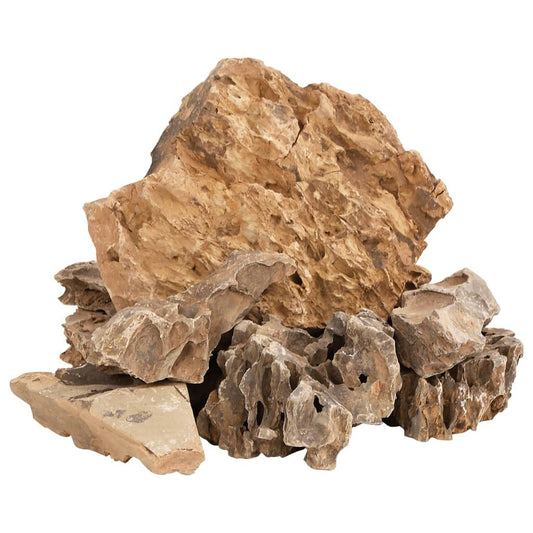 Vidaxl Piedras De Dragón Marrón 25 Kg 5-30 Cm_0