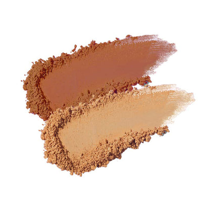 Colorete Duo 02 Costa Dorada, Acabado Suave y Luminoso Con Crema de Karité BIO, NaturaBio Cosmetics, 2x4g