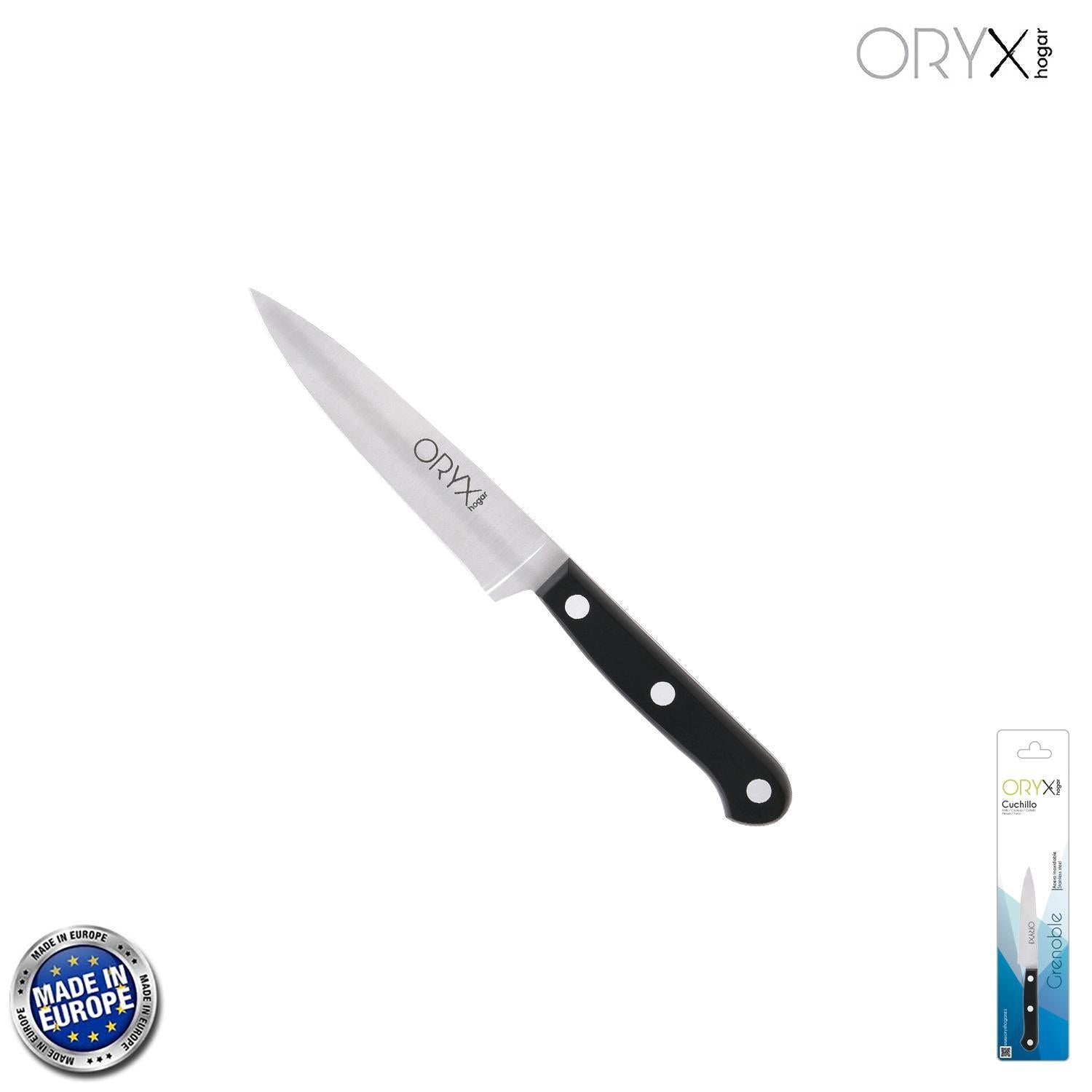 Cuchillo Grenoble Cocina Hoja Acero Inoxidable 13 Cm. Negro_0