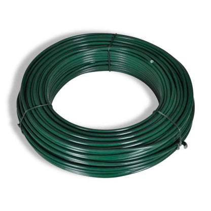 Valla Tela Metálica Con Postes Acero Verde 0,8x25m / Vetonek_4